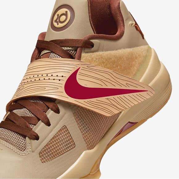 Nike Kd 4 Year of the dragon 2.0 khaki red gum fj4189-200 size 8 - 14​ main image 2